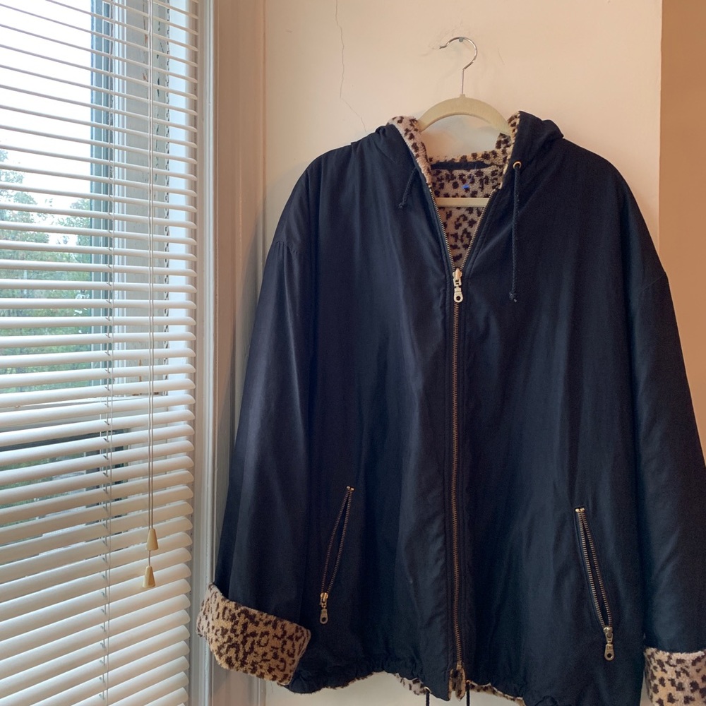 Reversible Vintage Leopard Coat